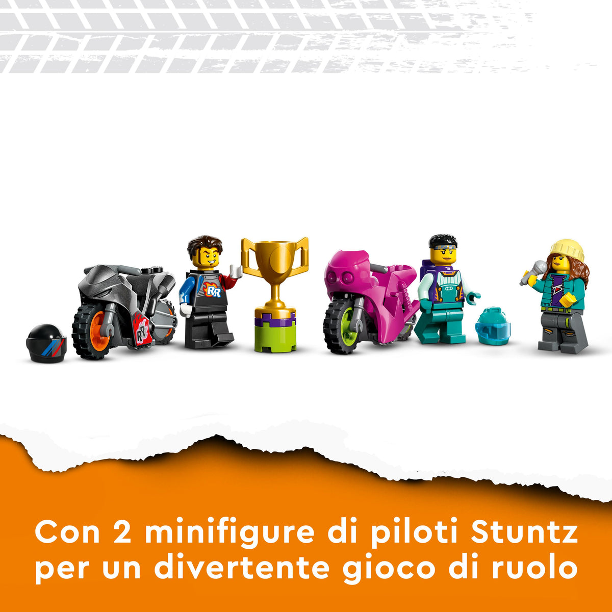 LEGO City 60361 stunt riders: sfida impossibile