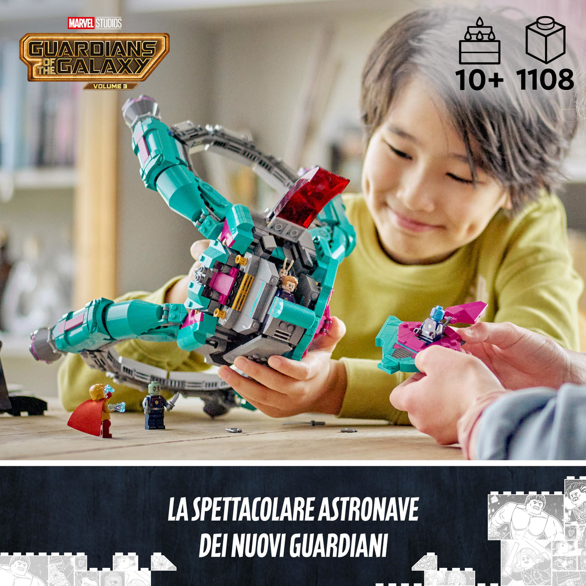 LEGO Super Heroes 76255 l’astronave dei nuovi guardiani