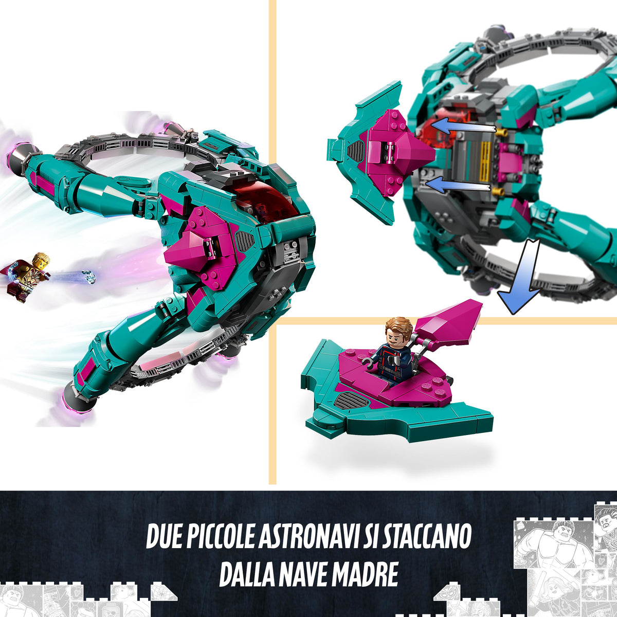 LEGO Super Heroes 76255 l’astronave dei nuovi guardiani