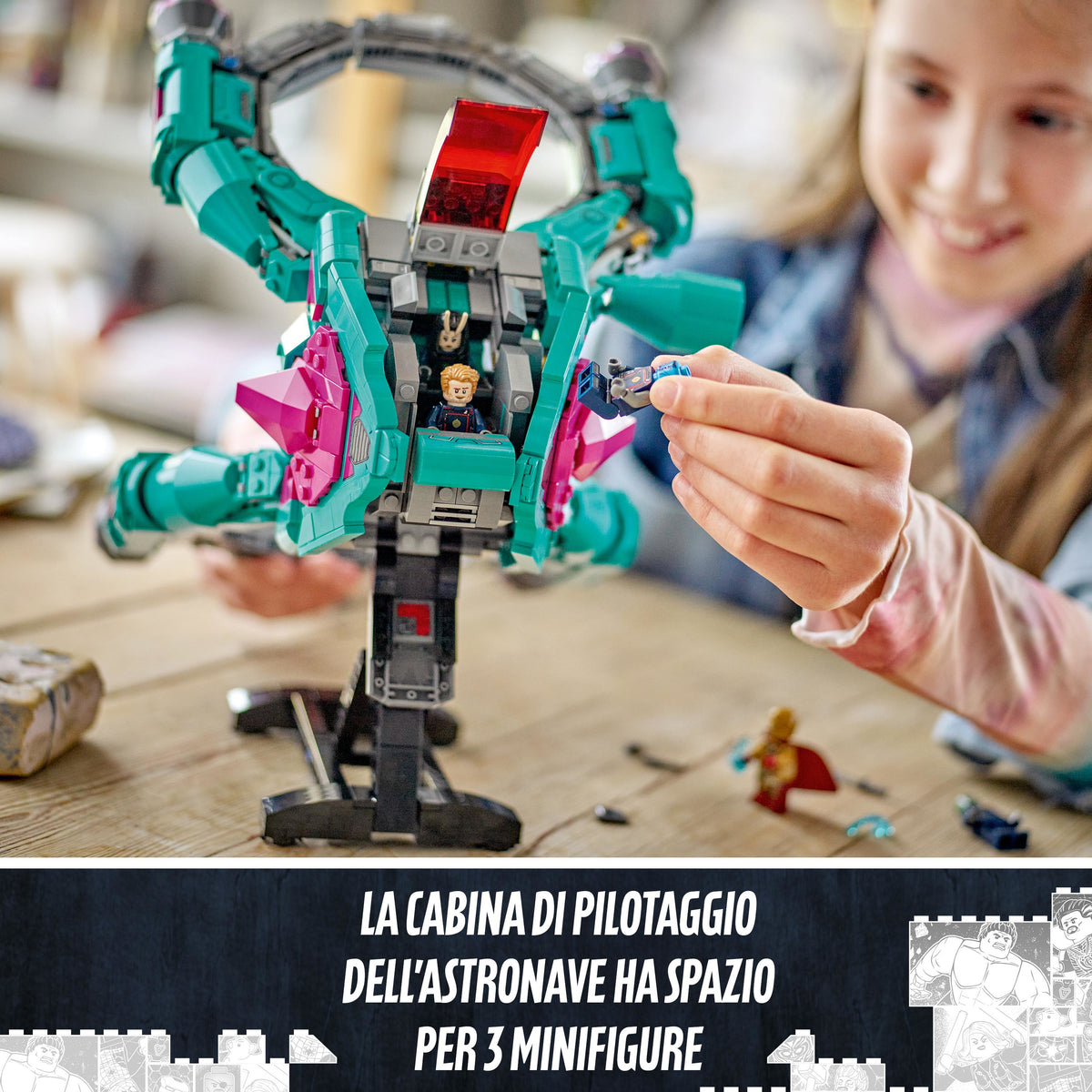 LEGO Super Heroes 76255 l’astronave dei nuovi guardiani