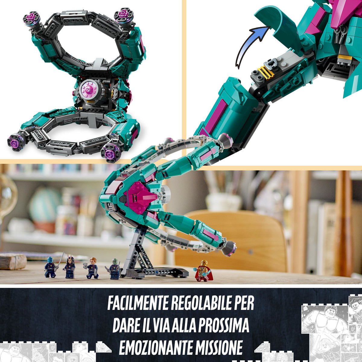 LEGO Super Heroes 76255 l’astronave dei nuovi guardiani