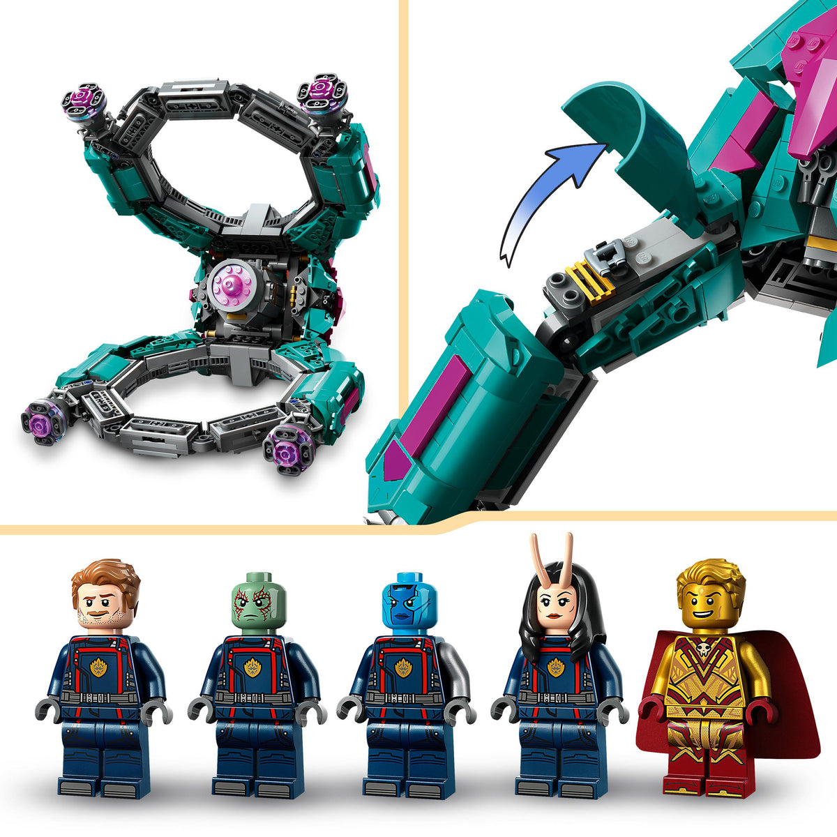 LEGO Super Heroes 76255 l’astronave dei nuovi guardiani