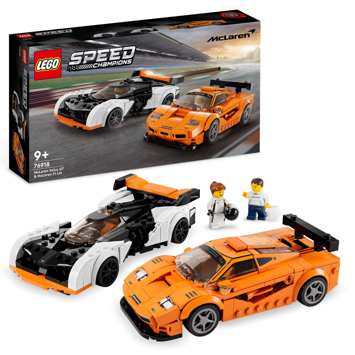 LEGO Speed Champions 76918 mclaren solus gt & mclaren f1 lm
