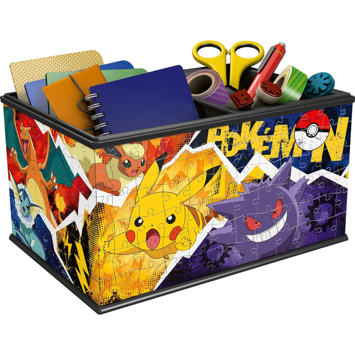 pokémon - contenitore portaoggetti - puzzle 3d