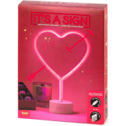 lampada led a effetto neon - it's a sign - heart