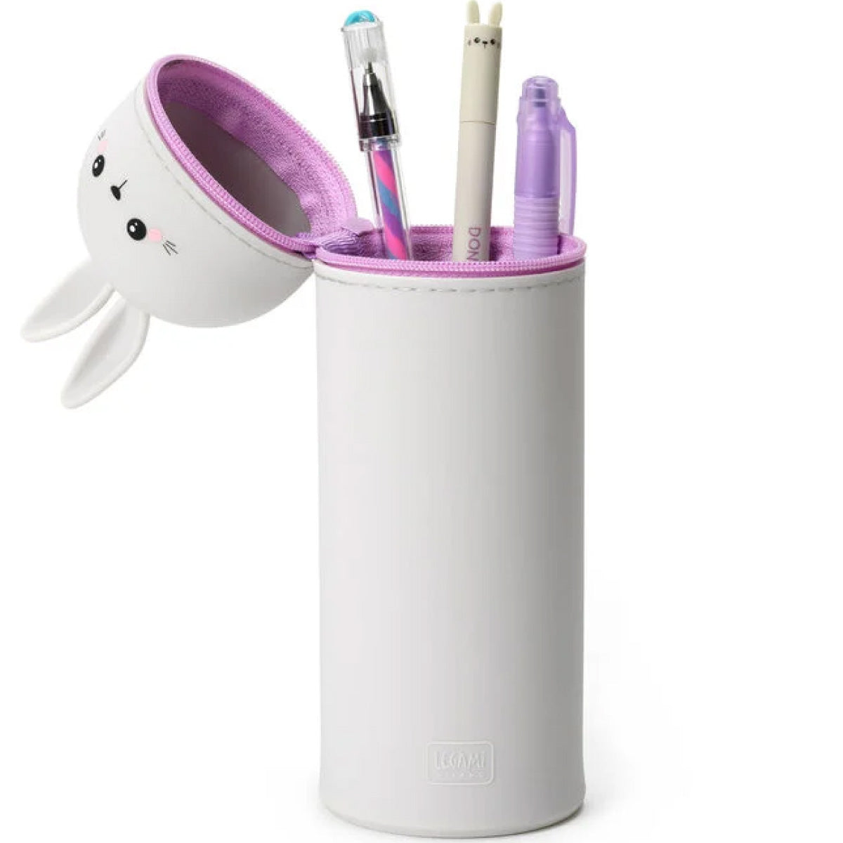 astuccio 2 in 1 in morbido silicone - kawaii - coniglio