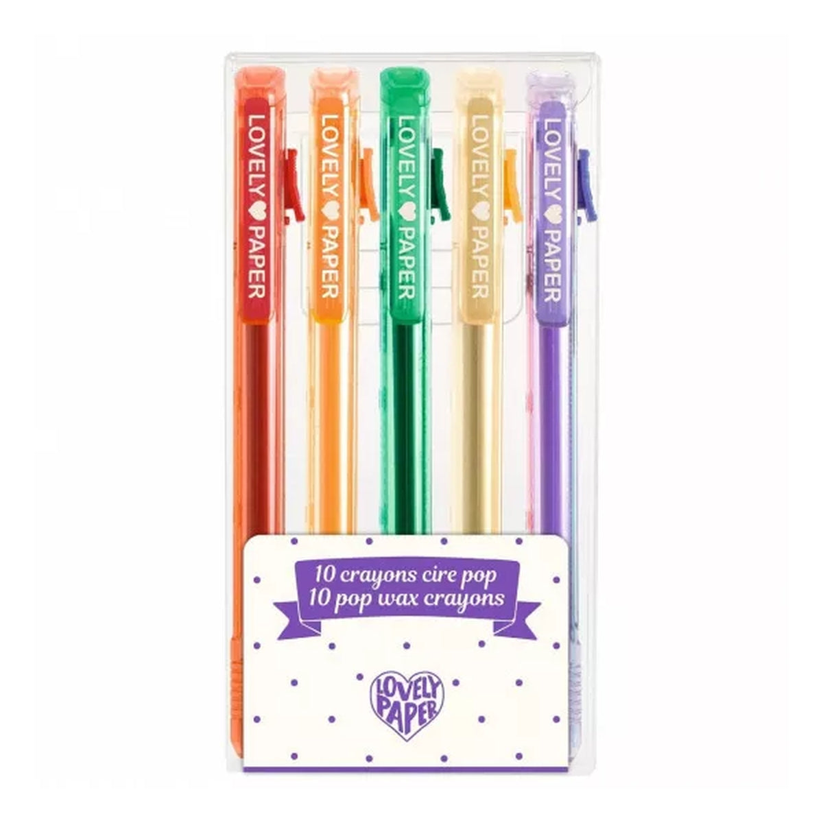 lovely paper - 5 pastelli a cera