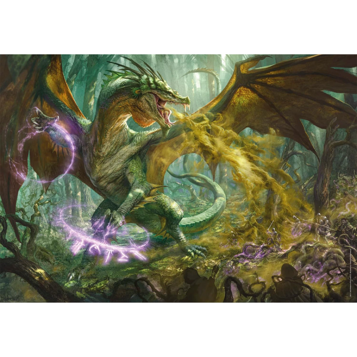 dungeons & dragons - drago verde - puzzle 1000 pezzi