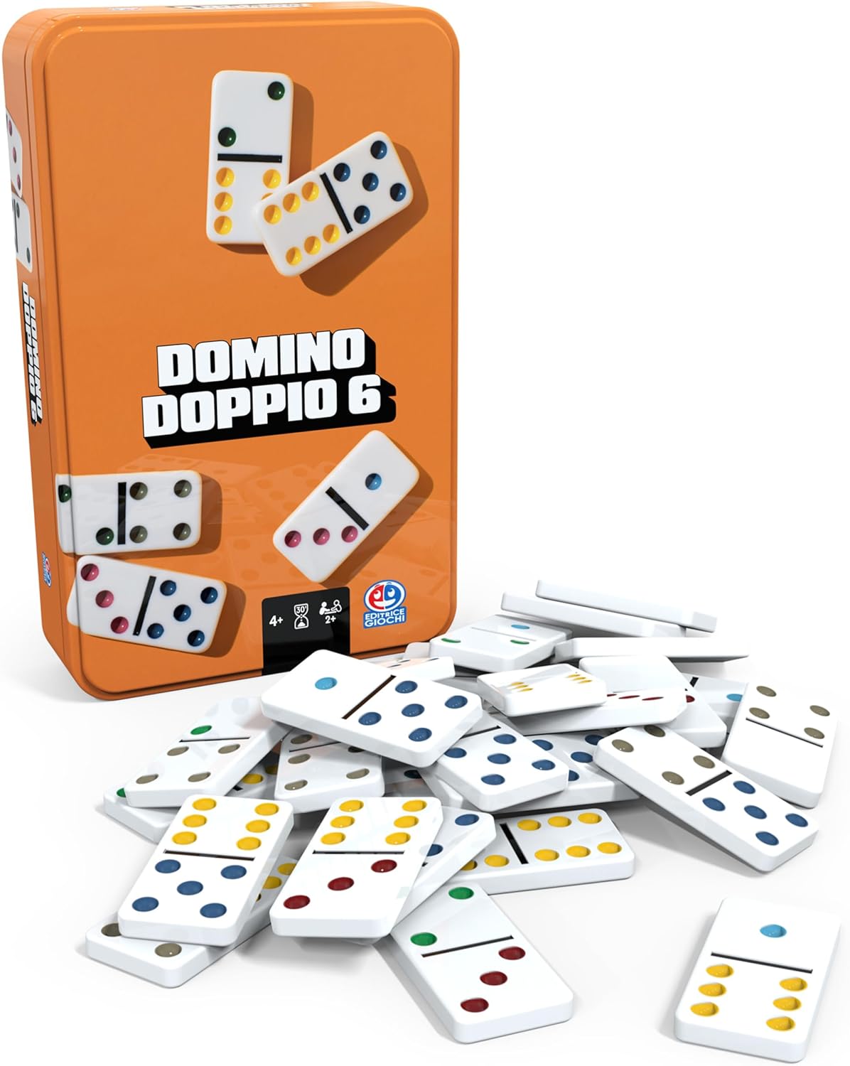 domino travel con confezione in metallo