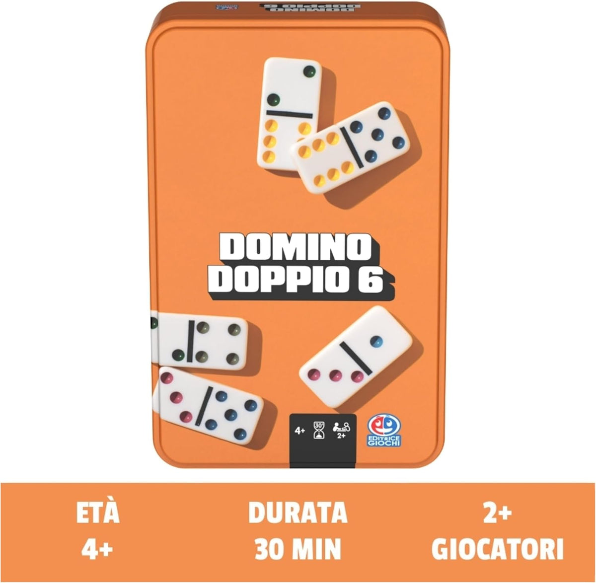 domino travel con confezione in metallo