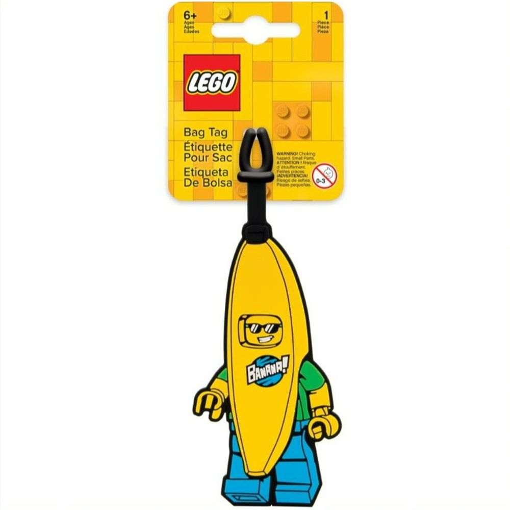 lego bag tag - banana guy