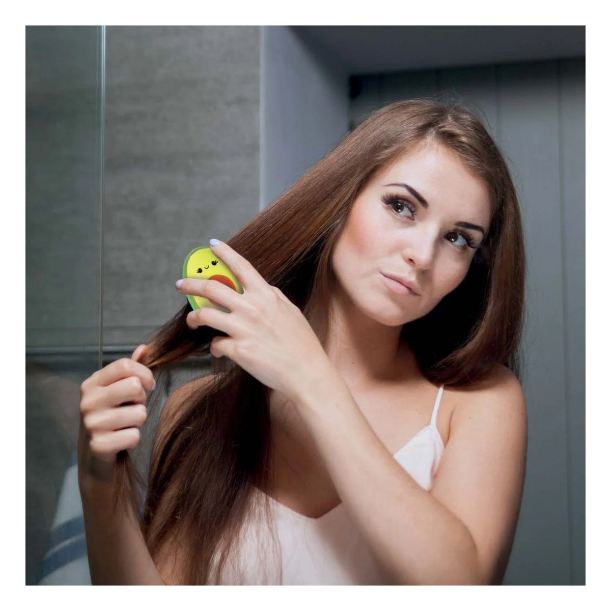 spazzola districante per capelli - amazing hair - avocado