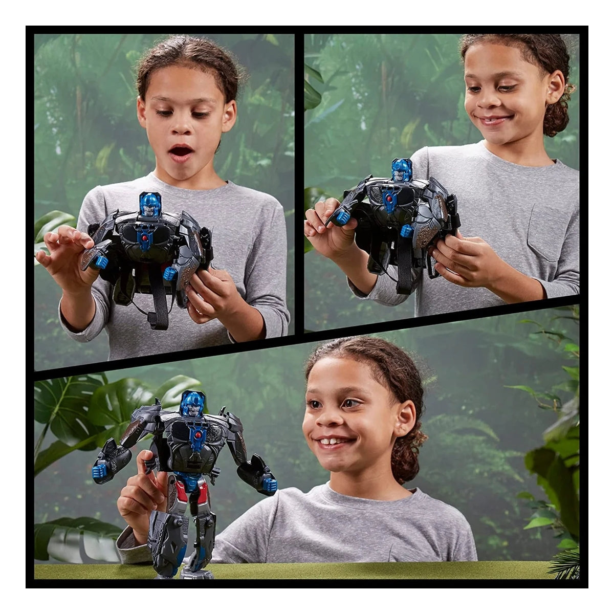 transformers: rise of the beasts - maschera + personaggio 2 in 1 optimus primal