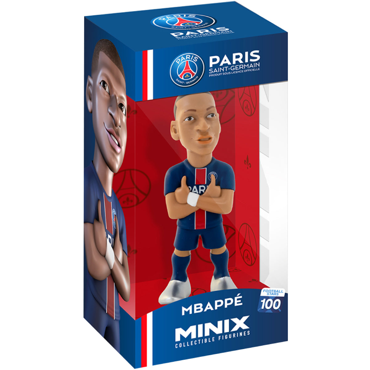 paris saint-germain - mbappé - football stars 100 - minix collectible figurines