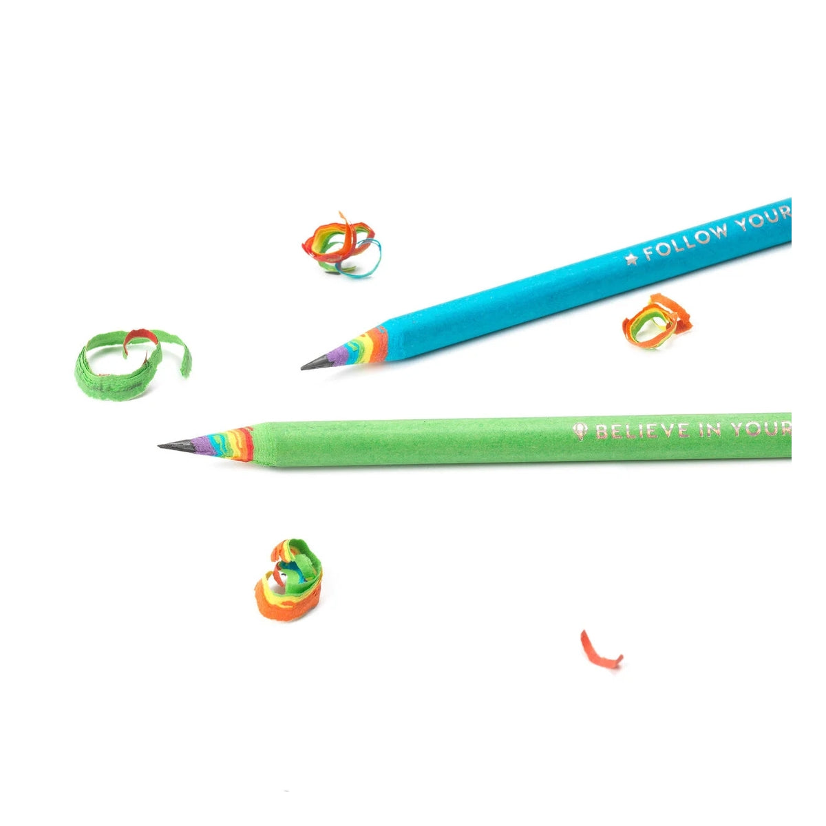 set di 6 matite hb in carta riciclata - happiness for every day