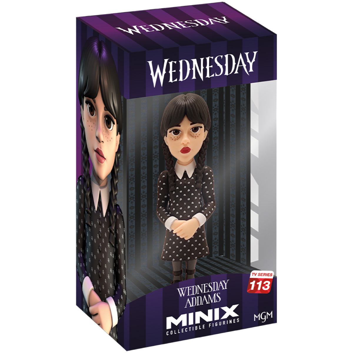 wednesday addams - mercoledì - tv series 113 - minix collectible figurines