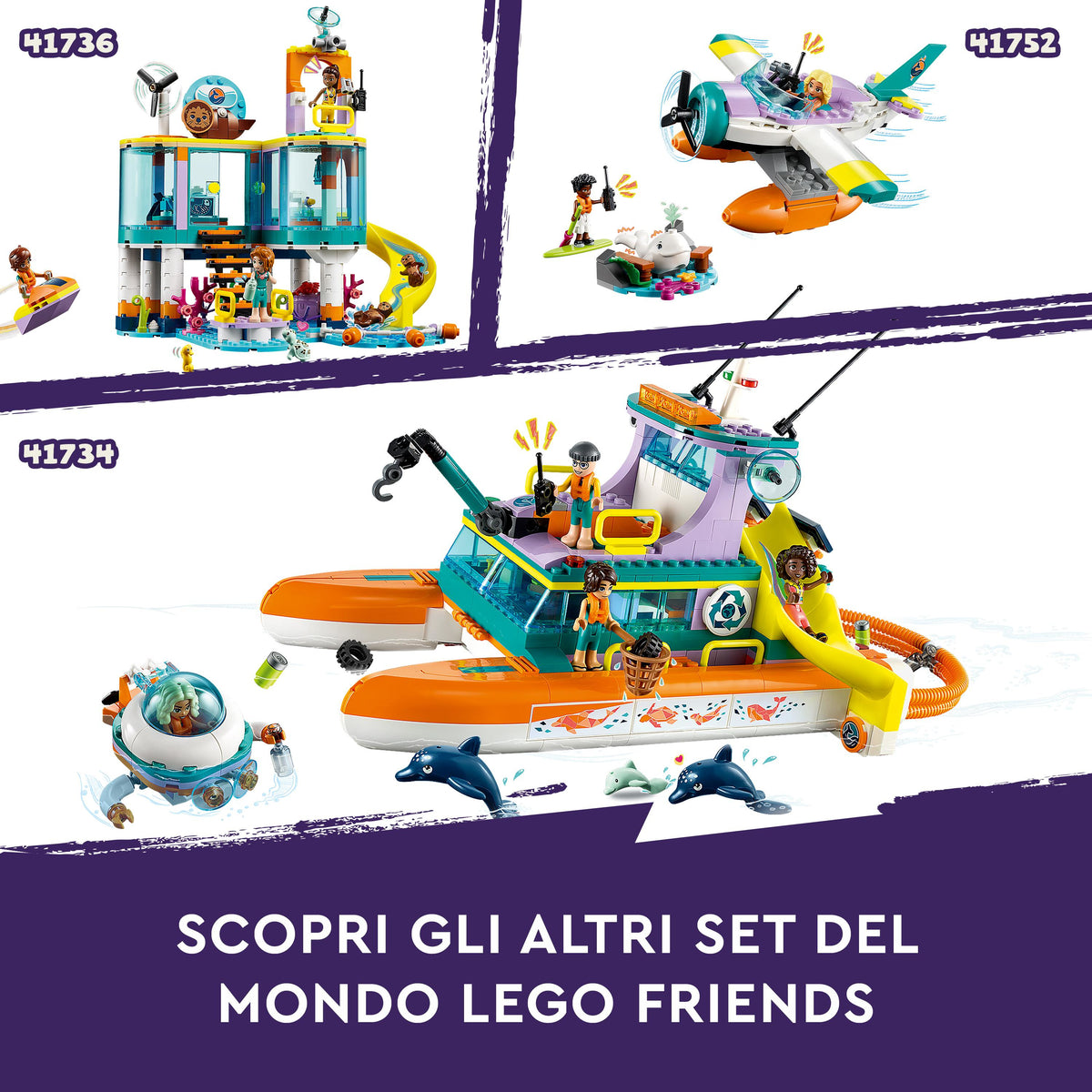 LEGO Friends 41734 catamarano di salvataggio