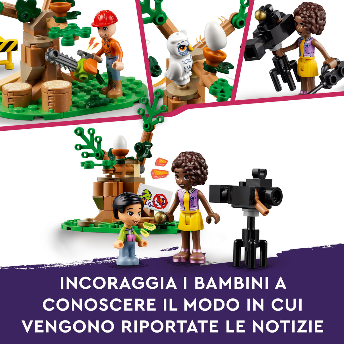 LEGO Friends 41749 furgone della troupe televisiva