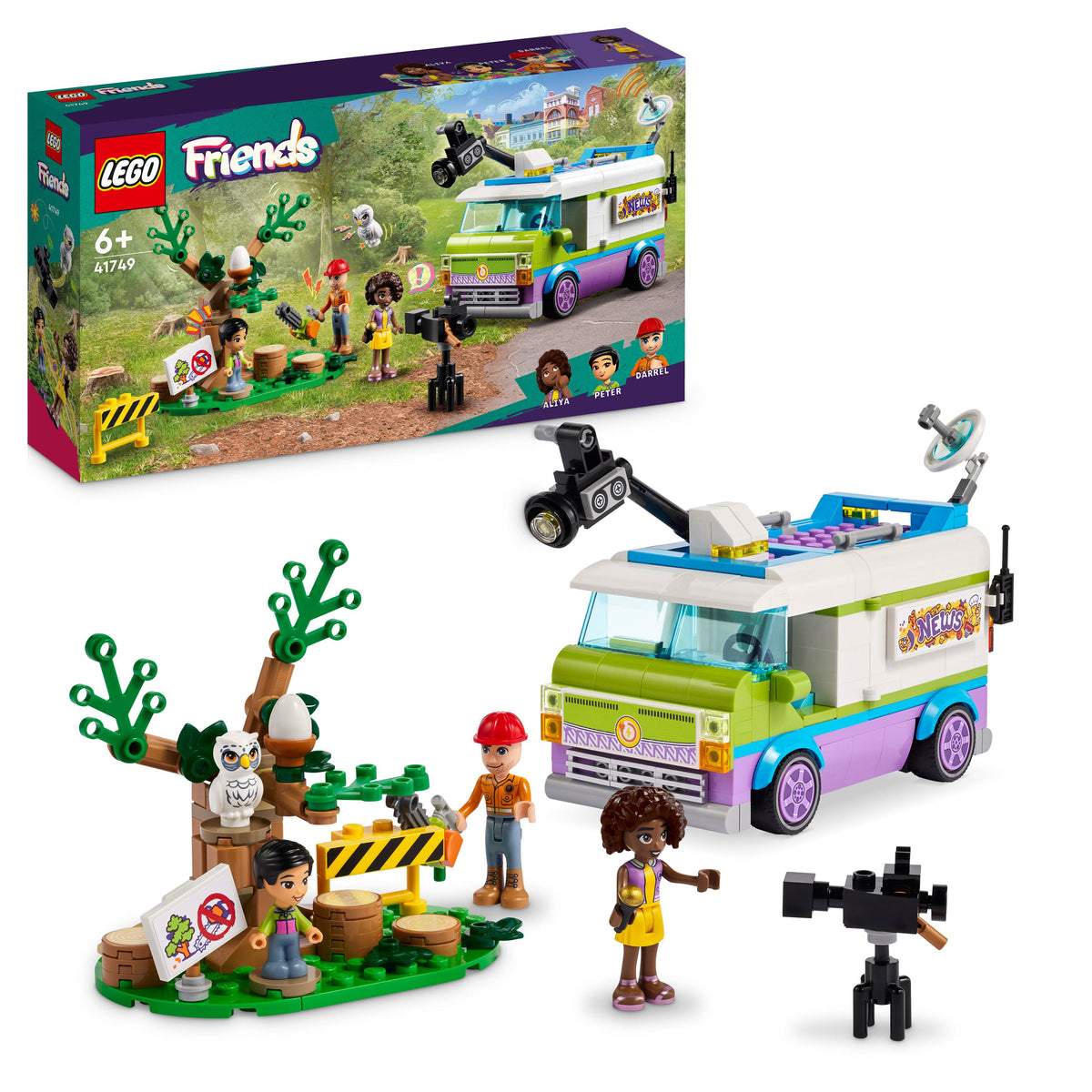 LEGO Friends 41749 furgone della troupe televisiva