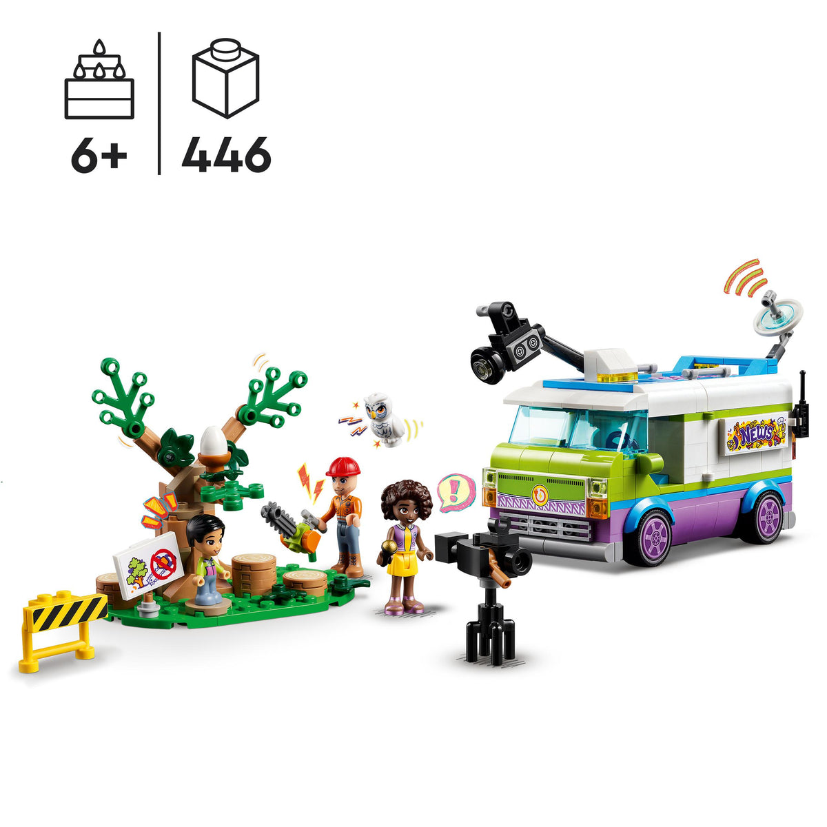 LEGO Friends 41749 furgone della troupe televisiva