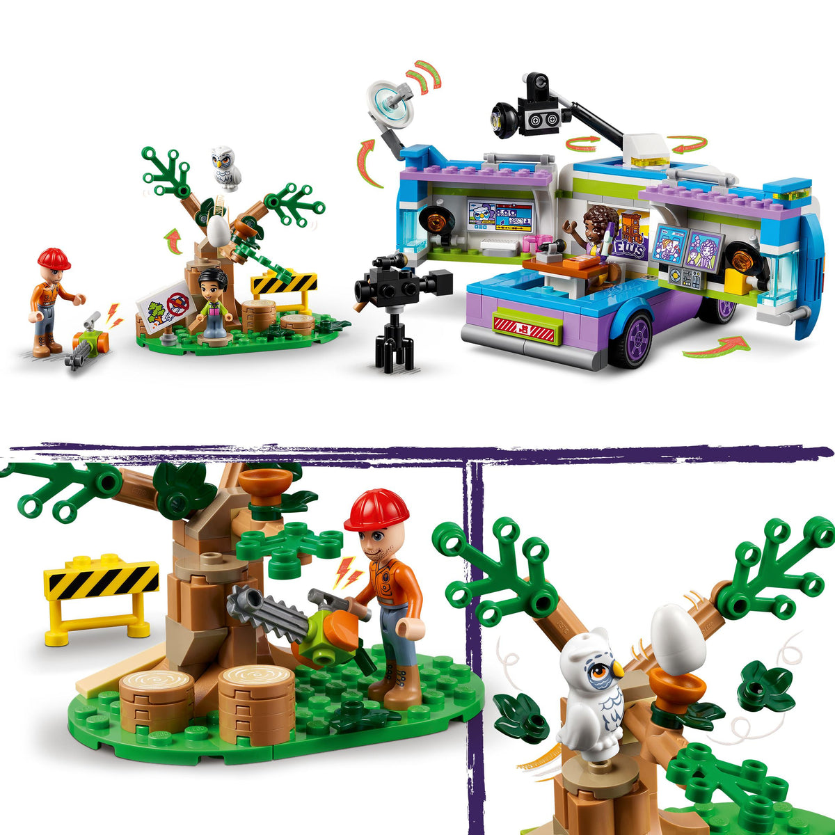 LEGO Friends 41749 furgone della troupe televisiva