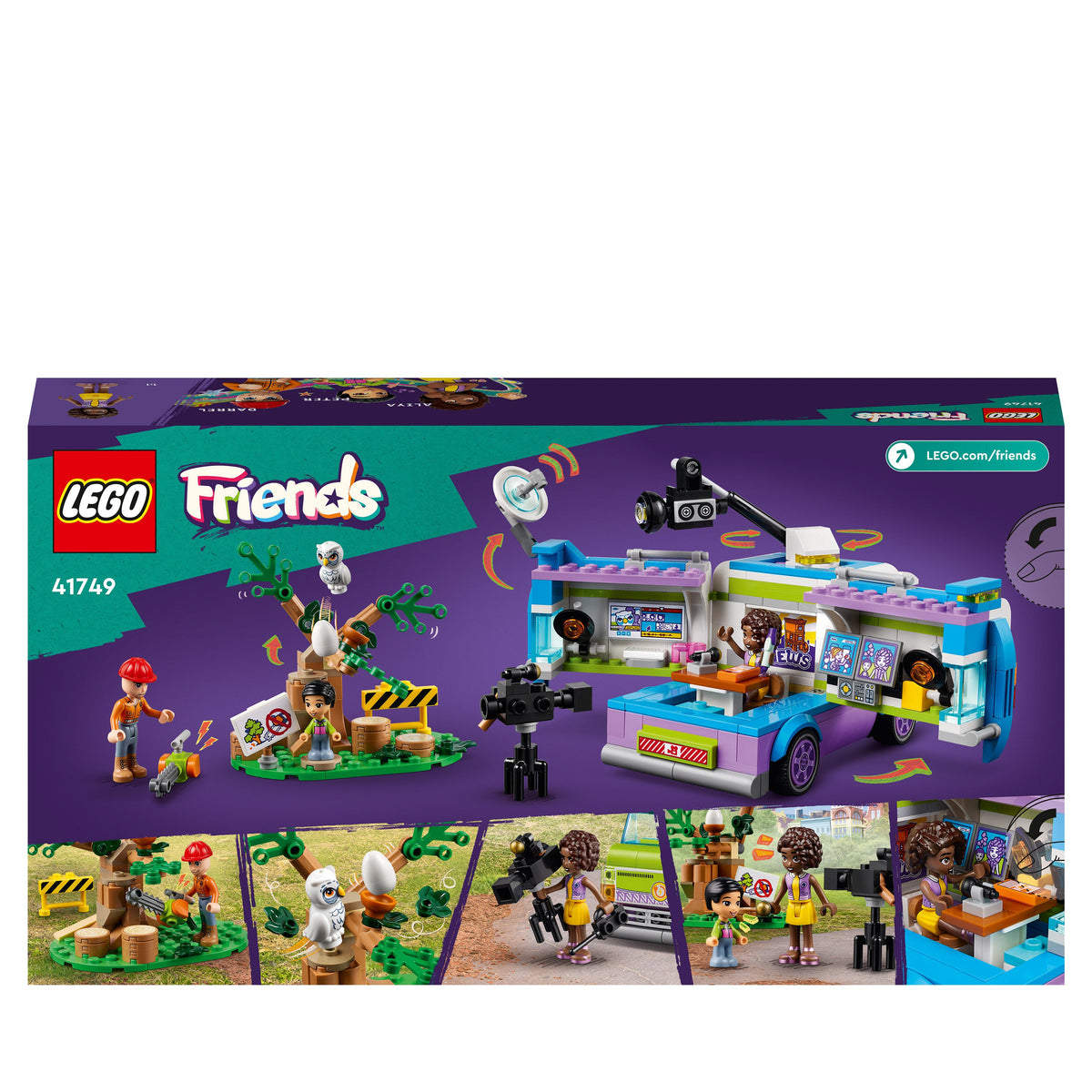 LEGO Friends 41749 furgone della troupe televisiva