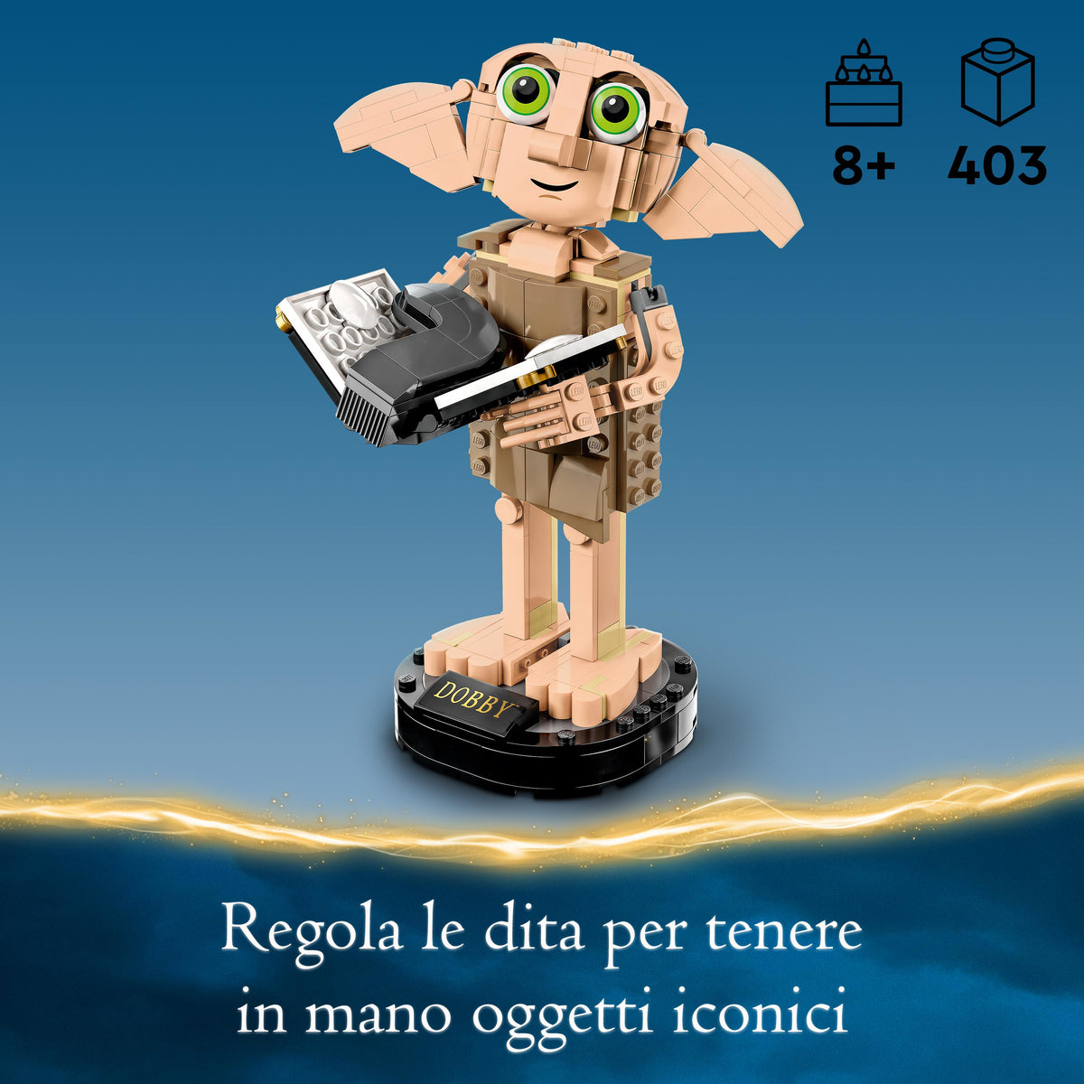 LEGO Harry Potter 76421 dobby, l’elfo domestico