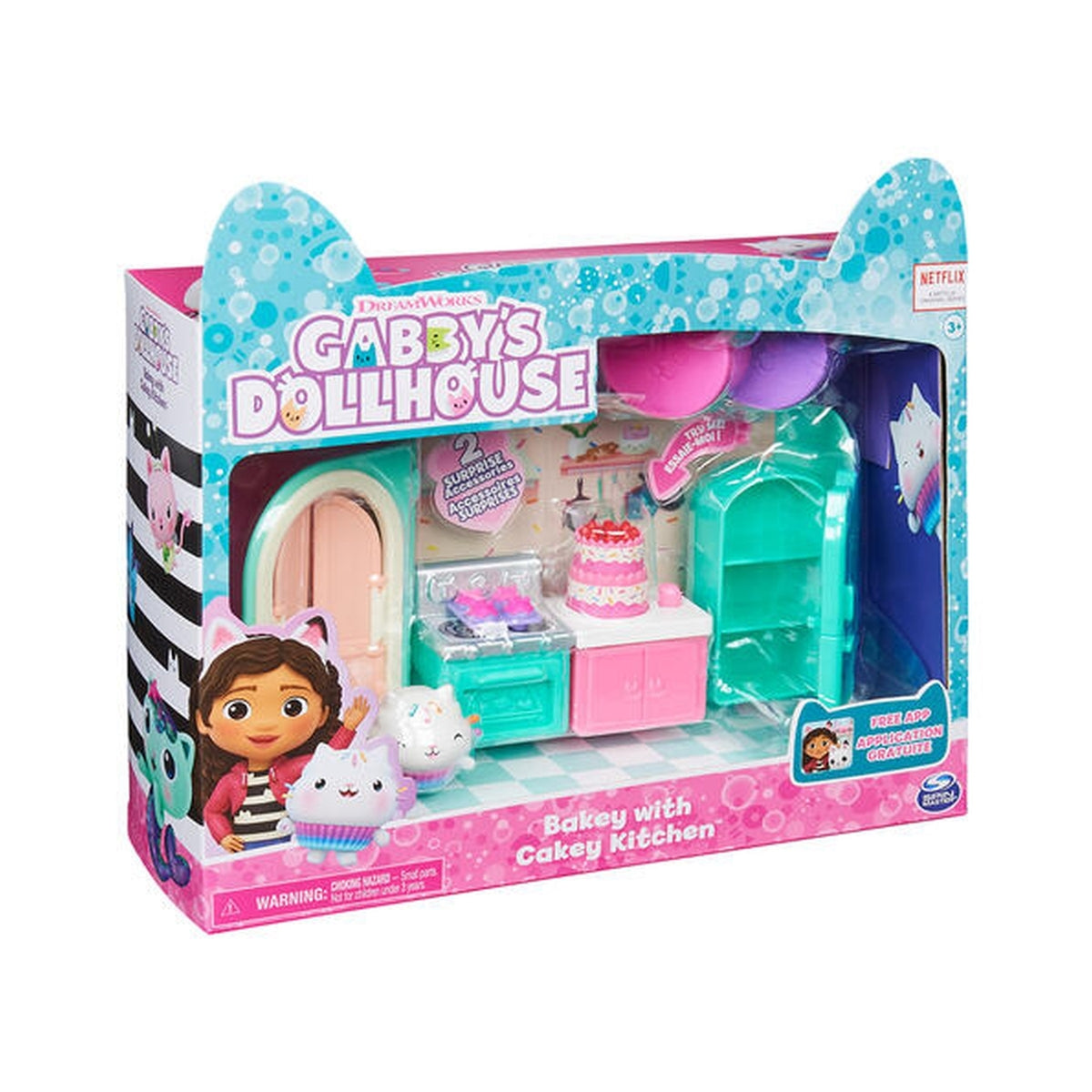 gabby's dollhouse - in cucina con gattino dolcetto