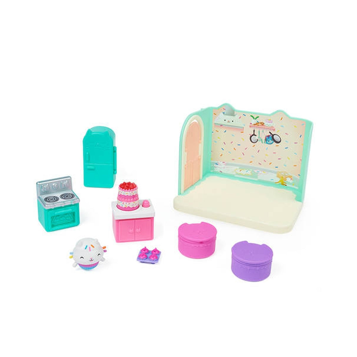 gabby's dollhouse - in cucina con gattino dolcetto