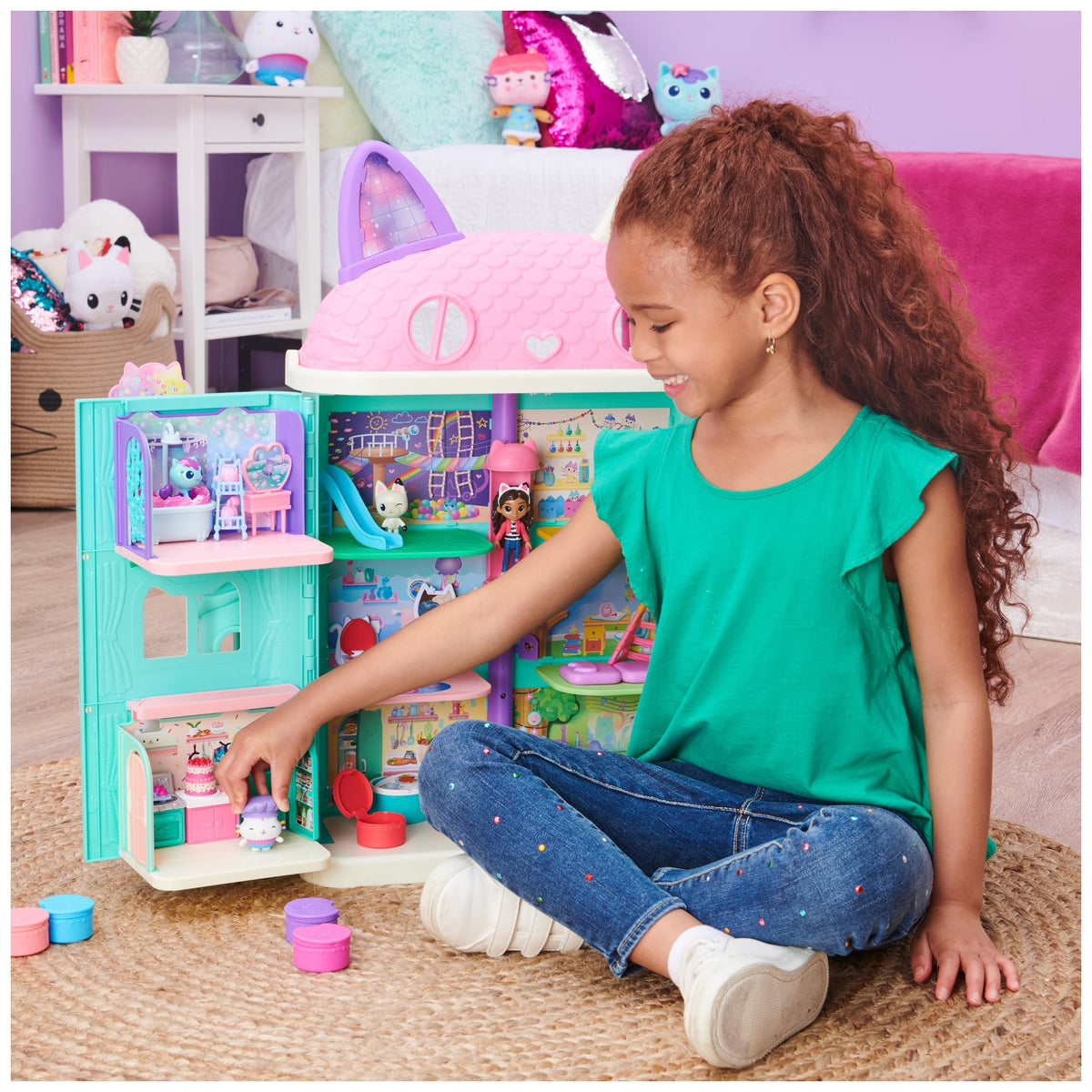 gabby's dollhouse - in cucina con gattino dolcetto