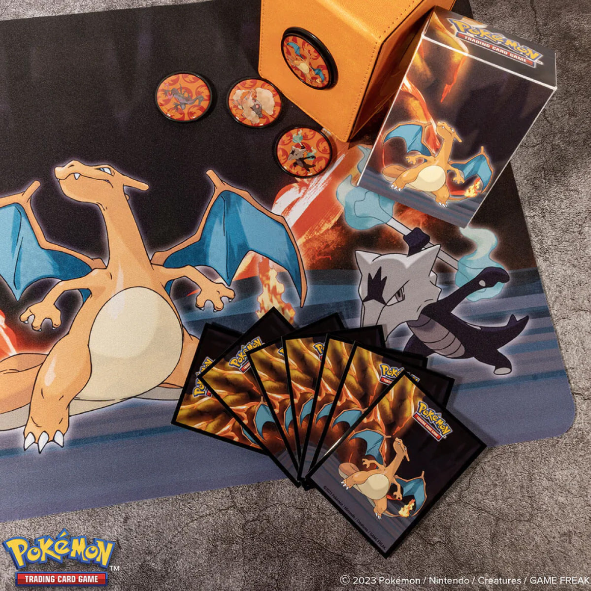 pokemon - proteggi carte standard 65 bustine - gallery series forcing summit