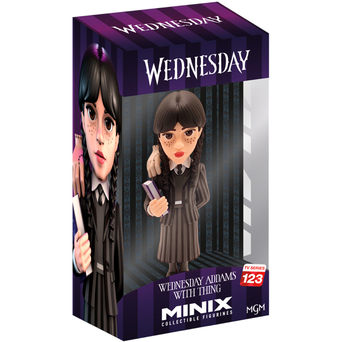 wednesday - mercoledì con mano - tv series 123 - minix collectible figurines