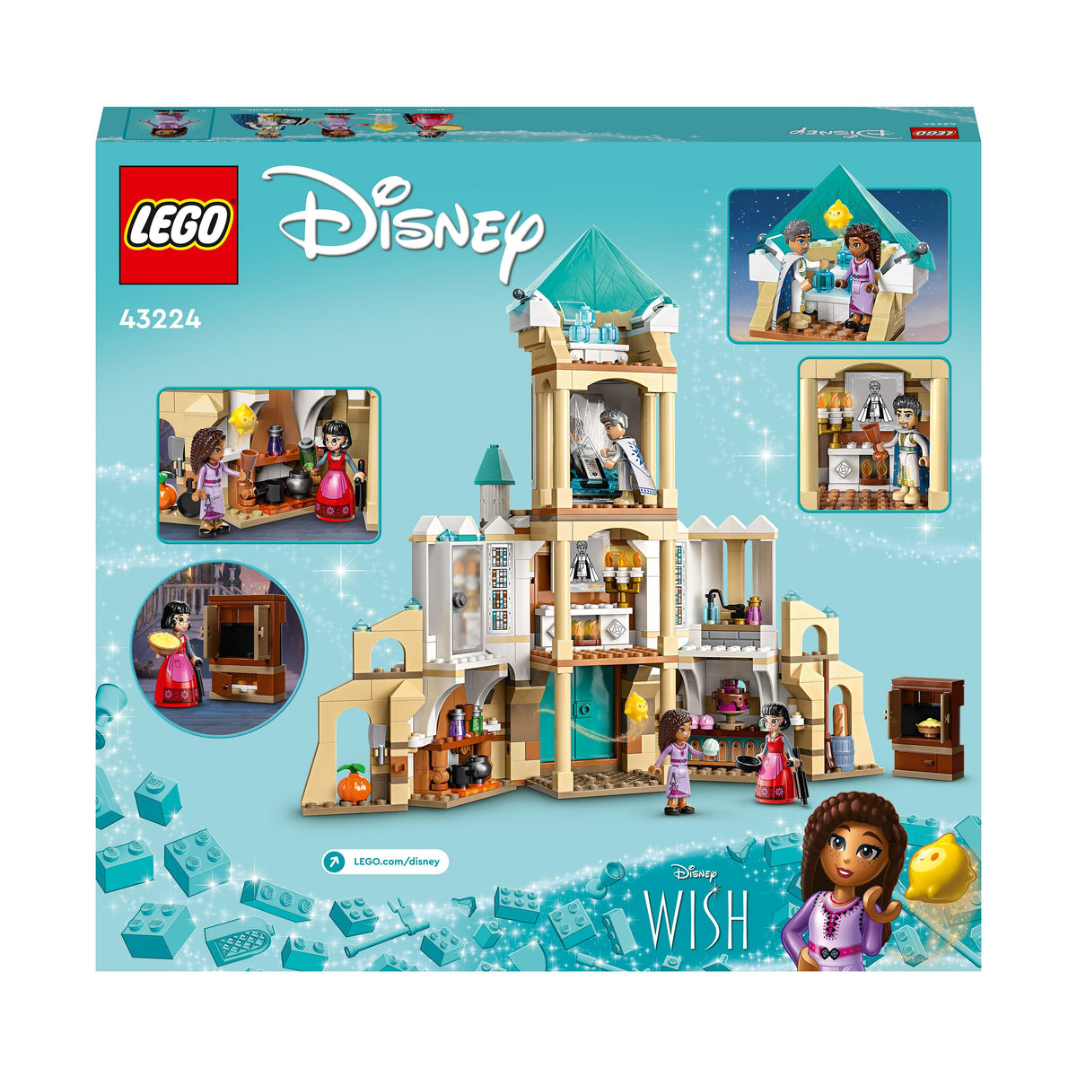 LEGO Disney Princess 43224 il castello di re magnifico