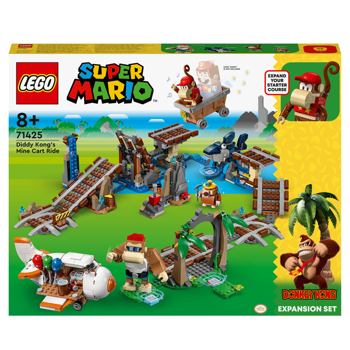 LEGO Super Mario 71425 pack di espansione corsa nella miniera di diddy kong