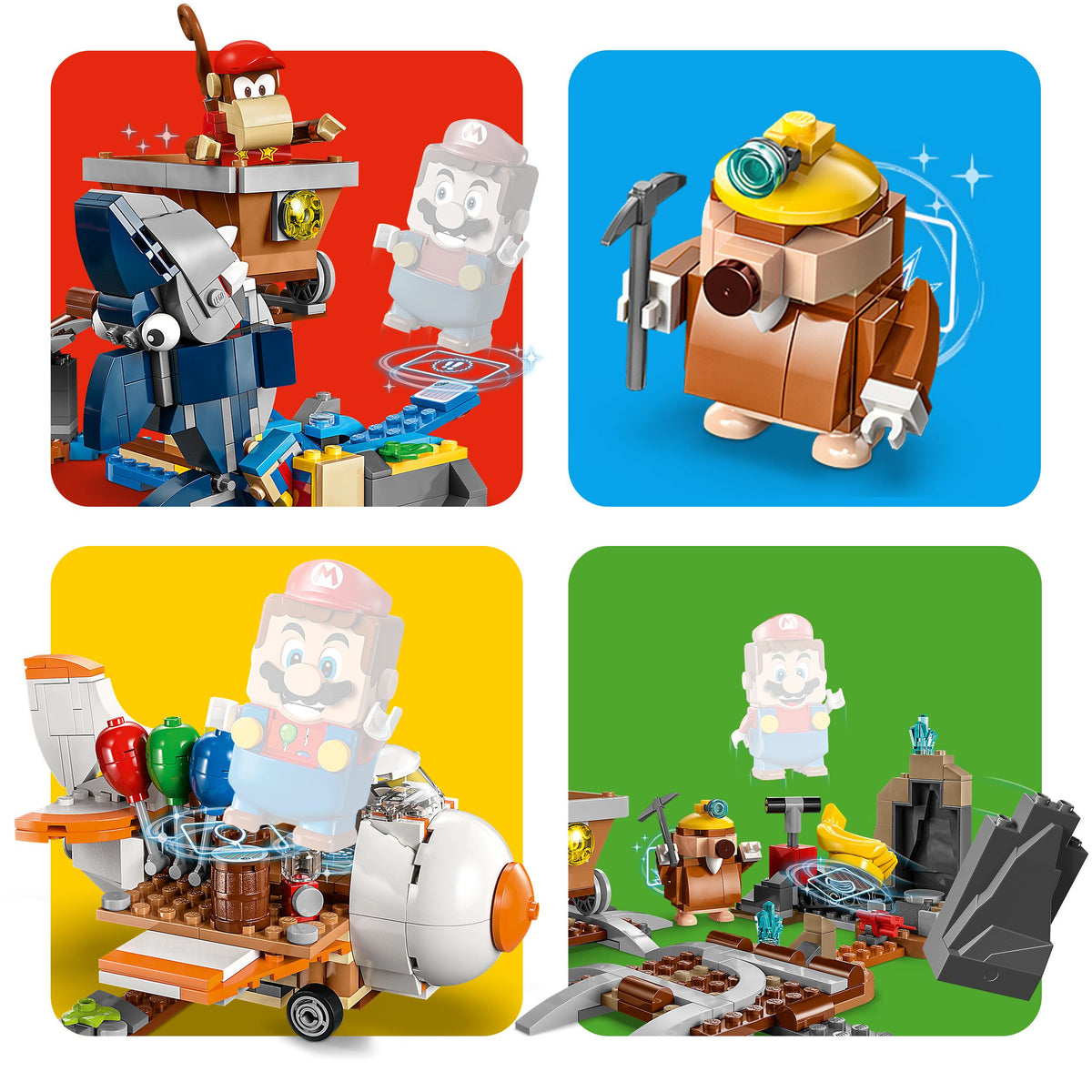 LEGO Super Mario 71425 pack di espansione corsa nella miniera di diddy kong