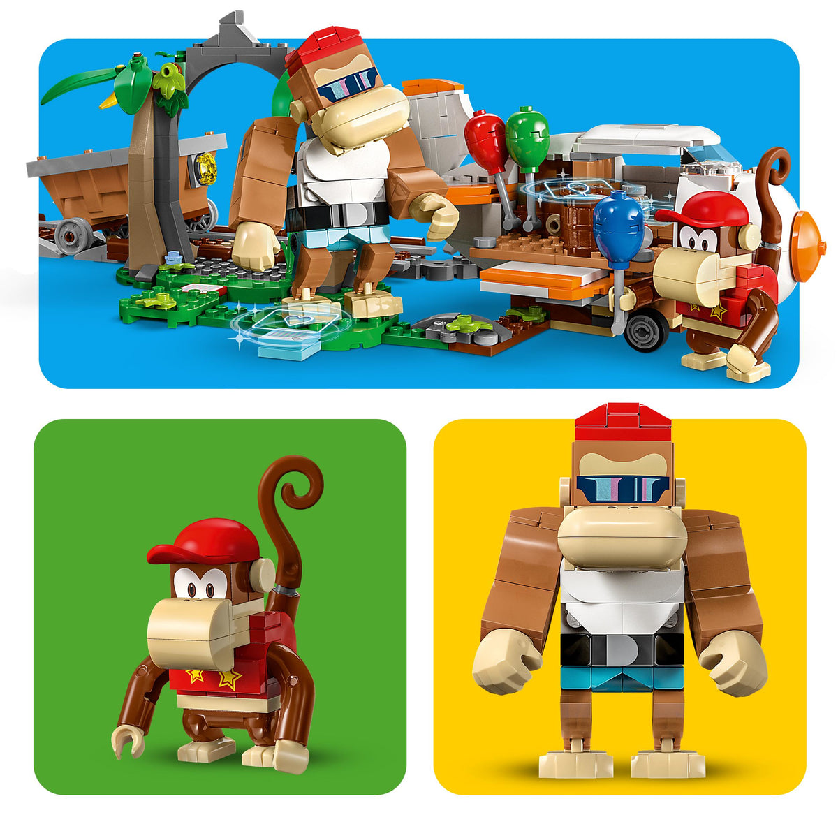 LEGO Super Mario 71425 pack di espansione corsa nella miniera di diddy kong