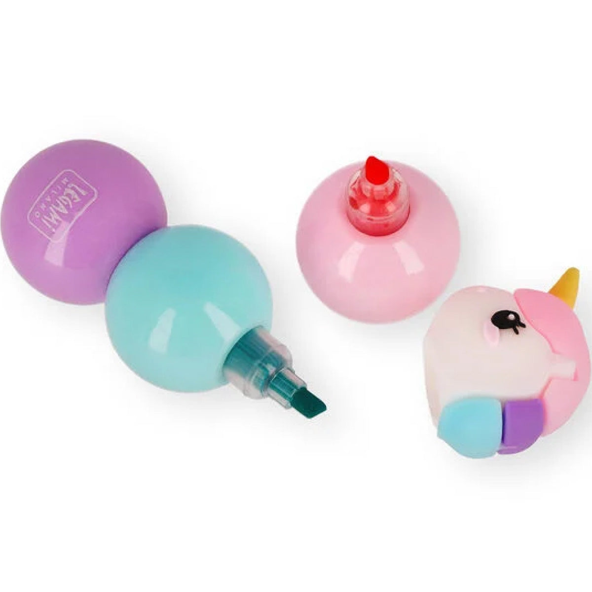 3 in 1 evidenziatori - 3 is better than 1 highlighter - unicorno