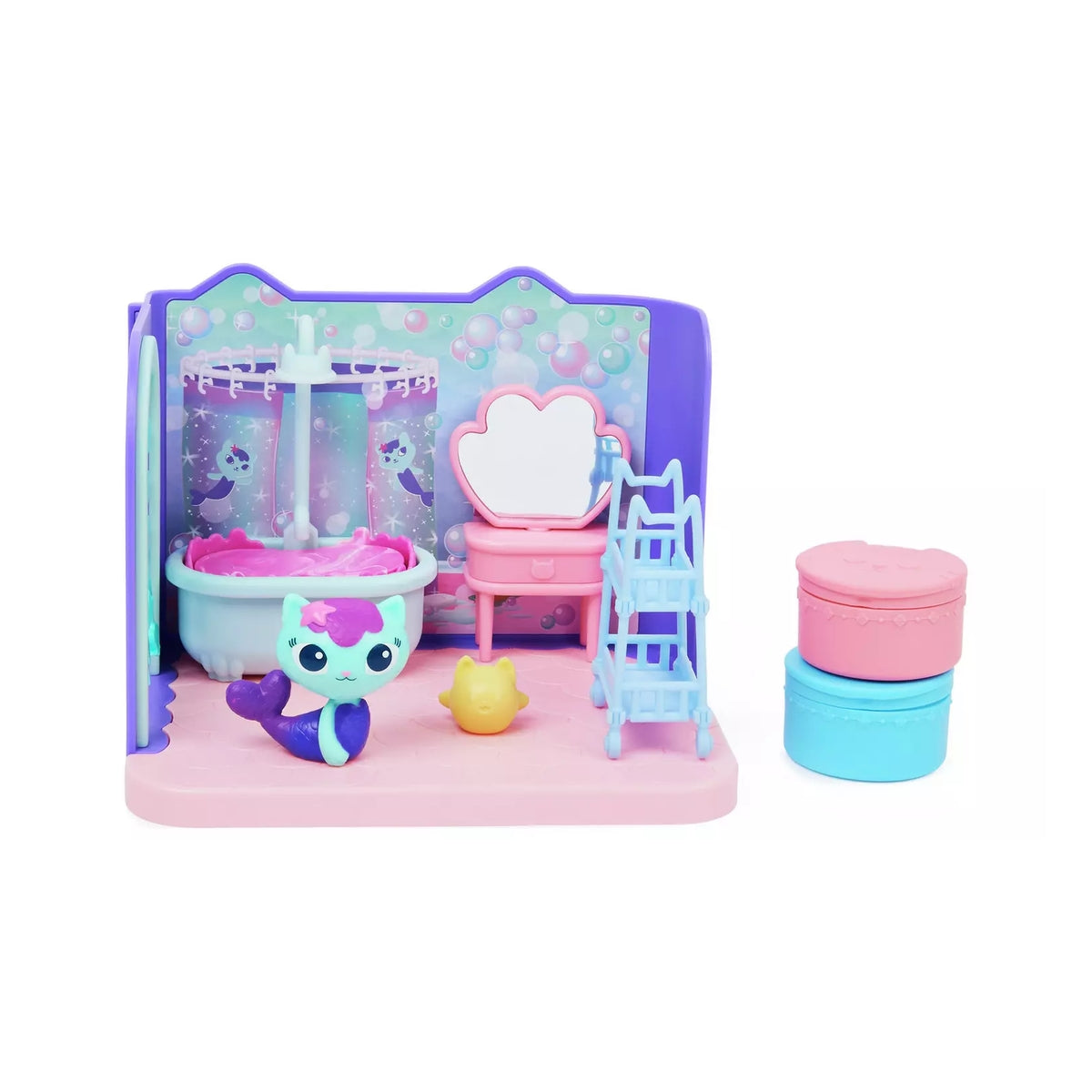 gabby's dollhouse - la sala da bagno con siregatta