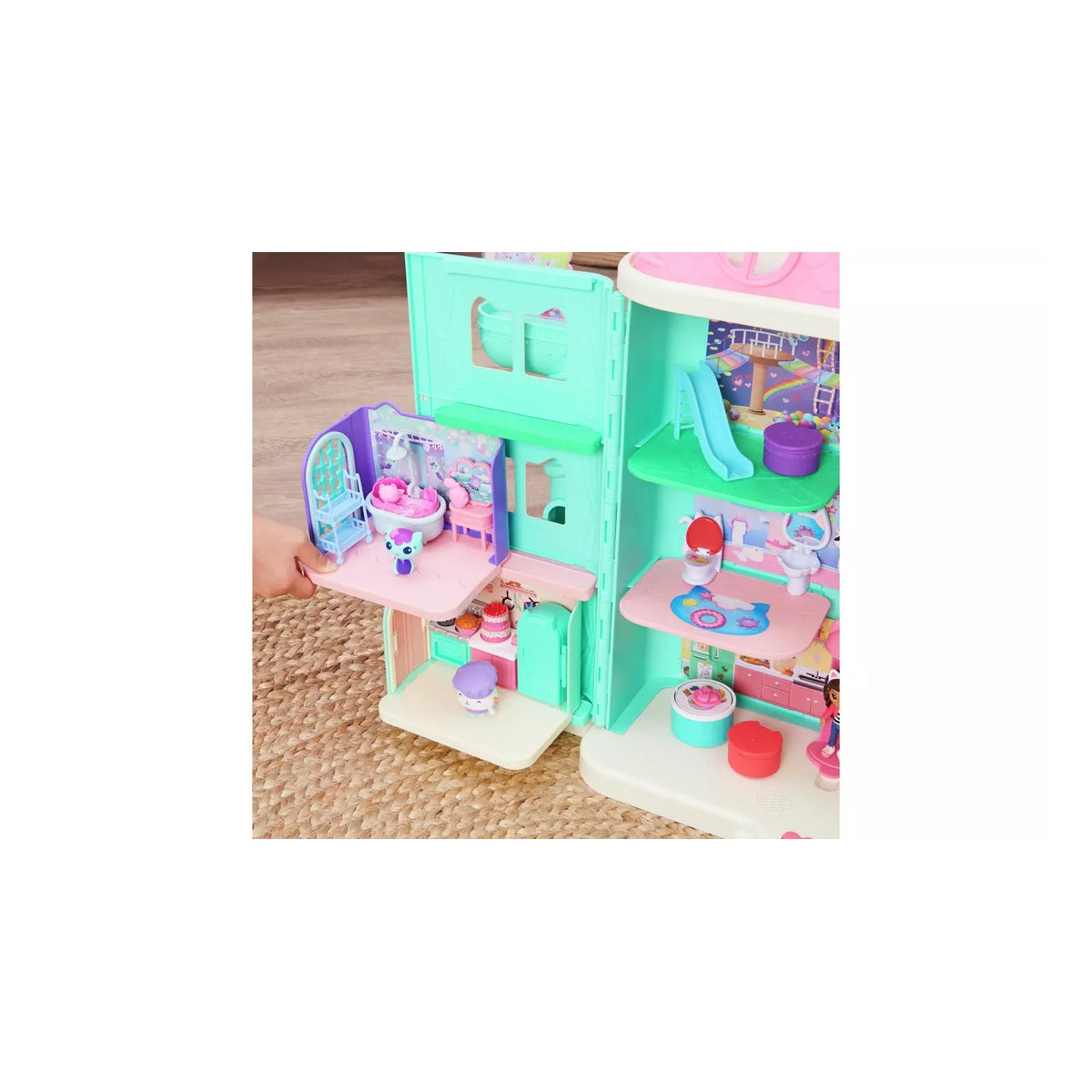gabby's dollhouse - la sala da bagno con siregatta