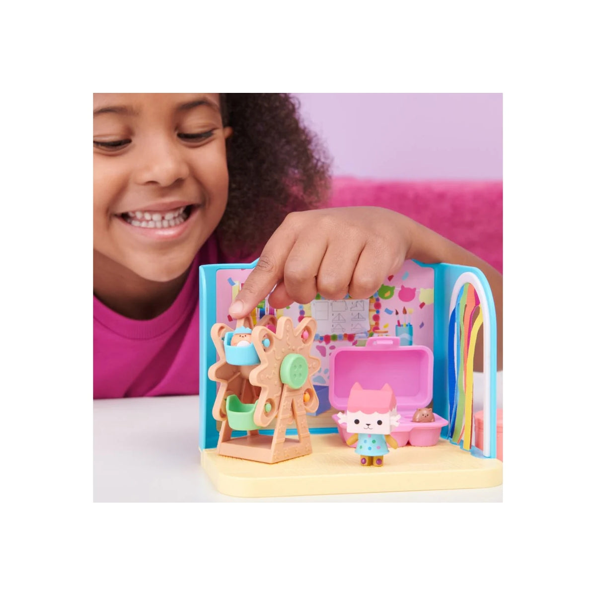 gabby's dollhouse - lo studio d'arte con baby box