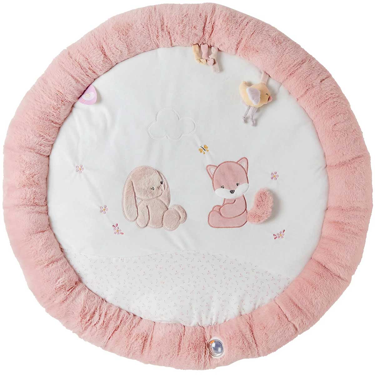 tappeto pouf attività con archi pomme & alice - 90x90cm