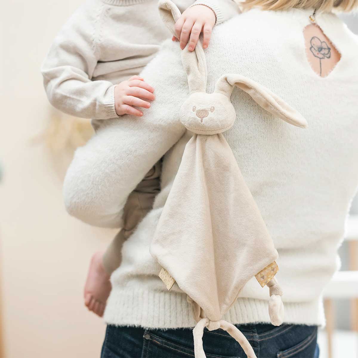 maxi doudou coniglietto sabbia - 65x40cm