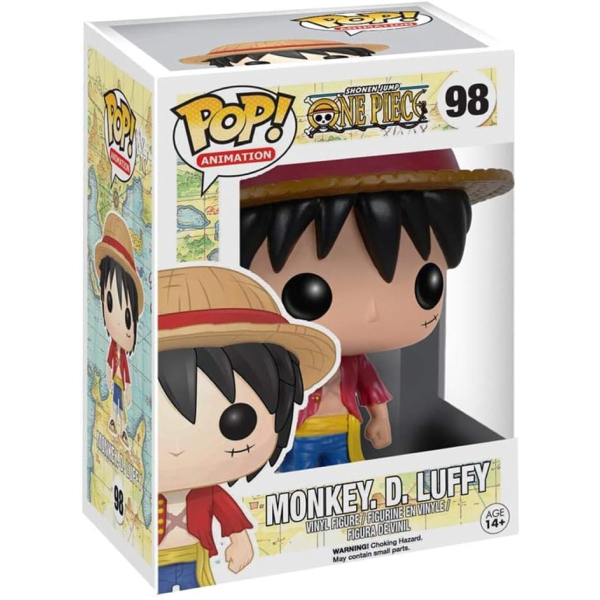 one piece - monkey d. luffy 9cm - funko pop! 98