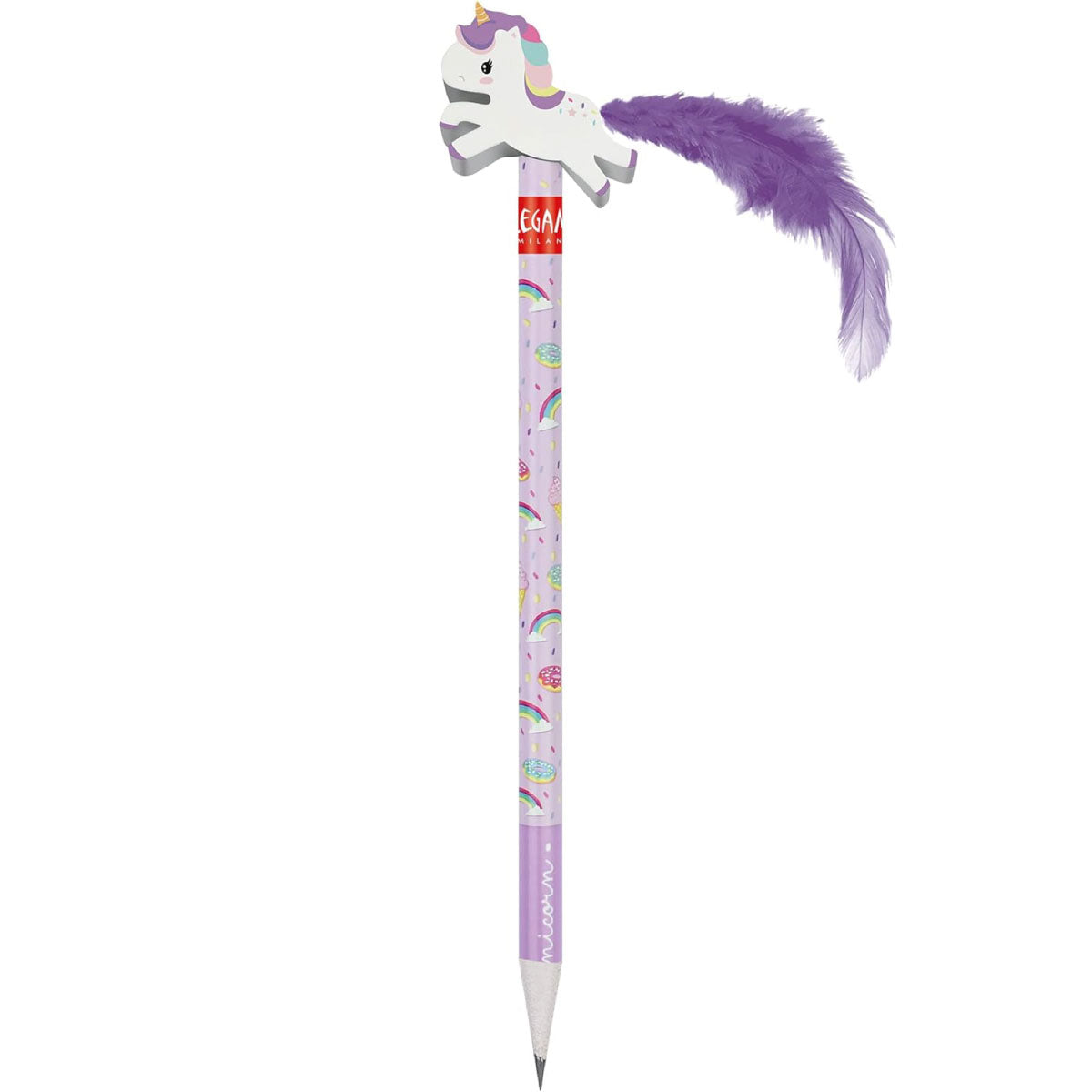 matita con gomma - unicorno