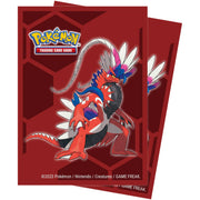pokemon - proteggi carte standard 65 bustine - koraidon
