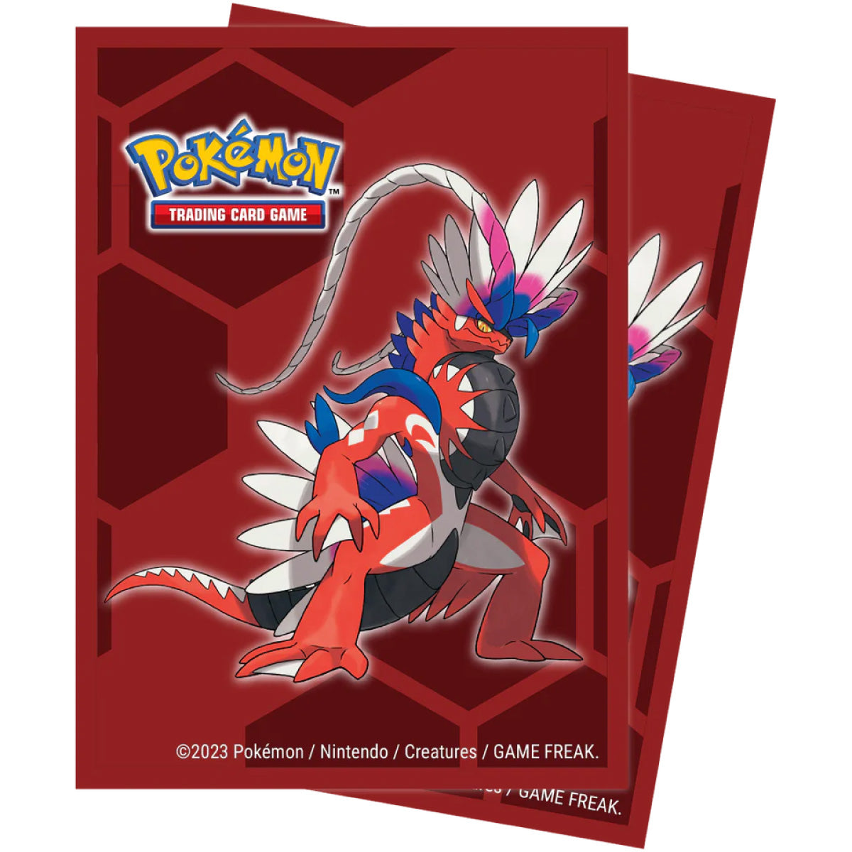 pokemon - proteggi carte standard 65 bustine - koraidon