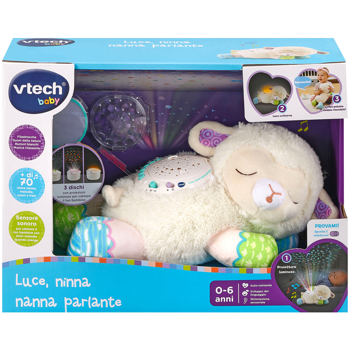 luce, ninna nanna parlante 3 in 1
