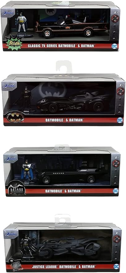 batman & batmobile - 1:32 die cast - modello assortito