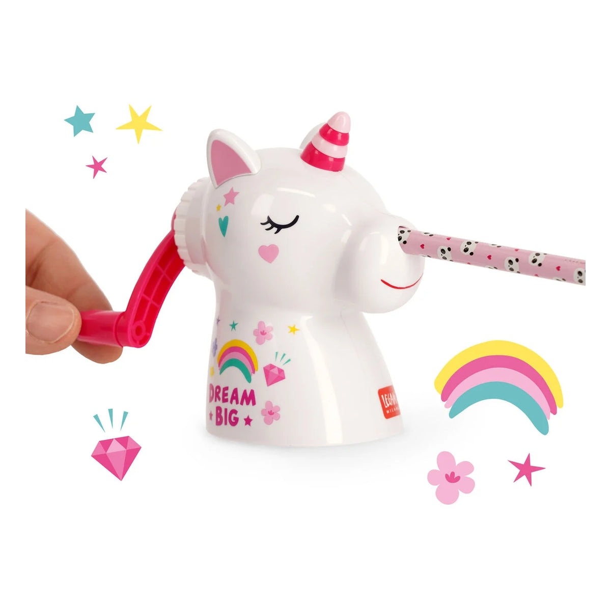 temperamatite a manovella - dream big - unicorno