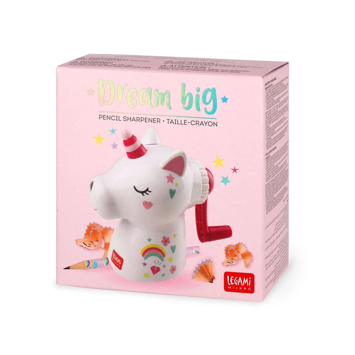 temperamatite a manovella - dream big - unicorno